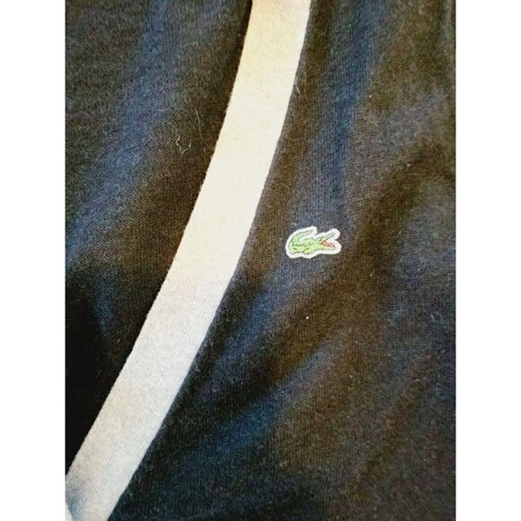 Lacoste 36 Preppy Cardigan‎ Sweater Vintage Black Cashmere Cotton Blend  FC1005 - Picture 6 of 8